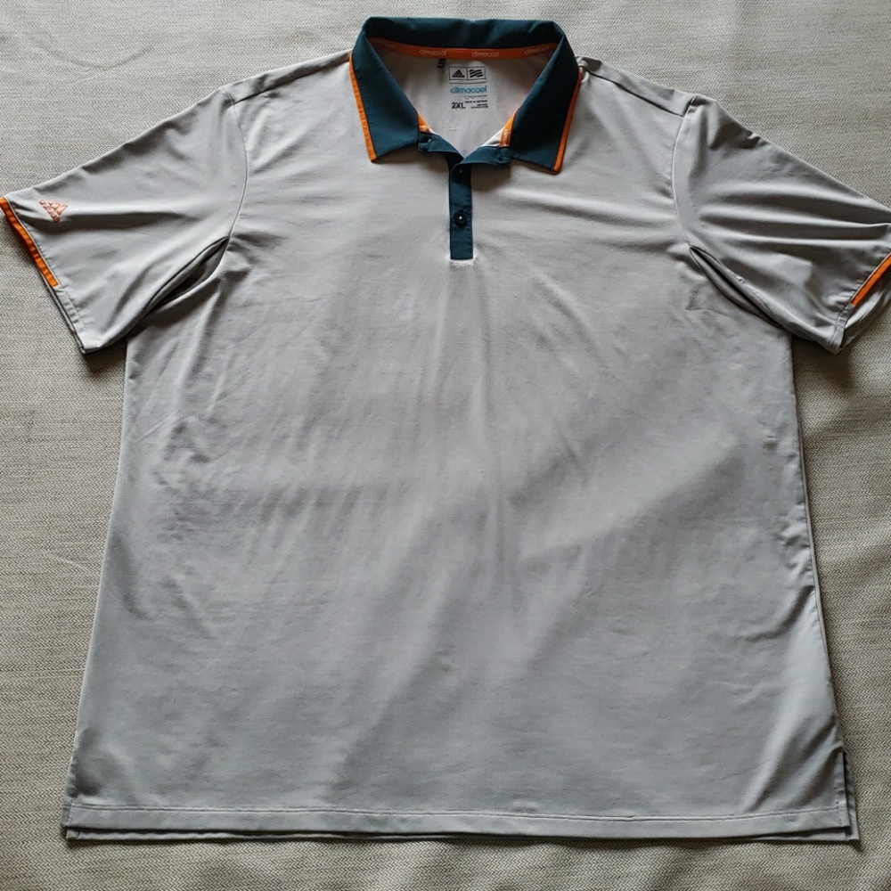 ADIDAS Climacool Performance Polo Gray 2XL